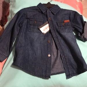 18m denim button up shirt